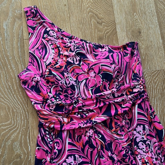 Lilly Pulitzer Monico One Shoulder Midi Dress - Picture 11 of 11